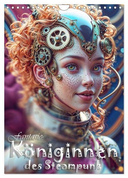 Fantasie-Königinnen des Steampunk - Digitale Kunst (Wandkalender 2027 DIN A4 hoch) CALVENDO Monatskalender