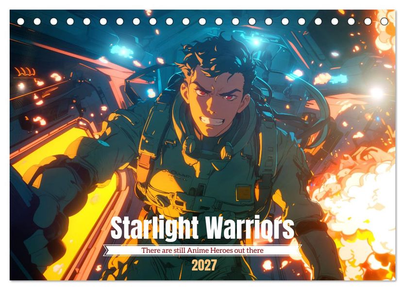 Starlight Warriors (Desk Calendar 2027 DIN A5 landscape) CALVENDO 12 Month DeskCalendar
