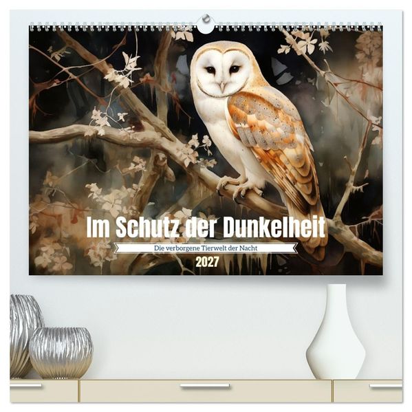 Im Schutz der Dunkelheit (hochwertiger Premium Wandkalender 2027 DIN A2 quer) Kunstdruck in Hochglanz