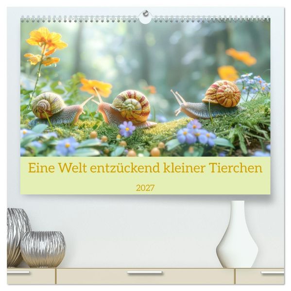 Eine Welt entzückend kleiner Tierchen (hochwertiger Premium Wandkalender 2027 DIN A2 quer) Kunstdruck in Hochglanz