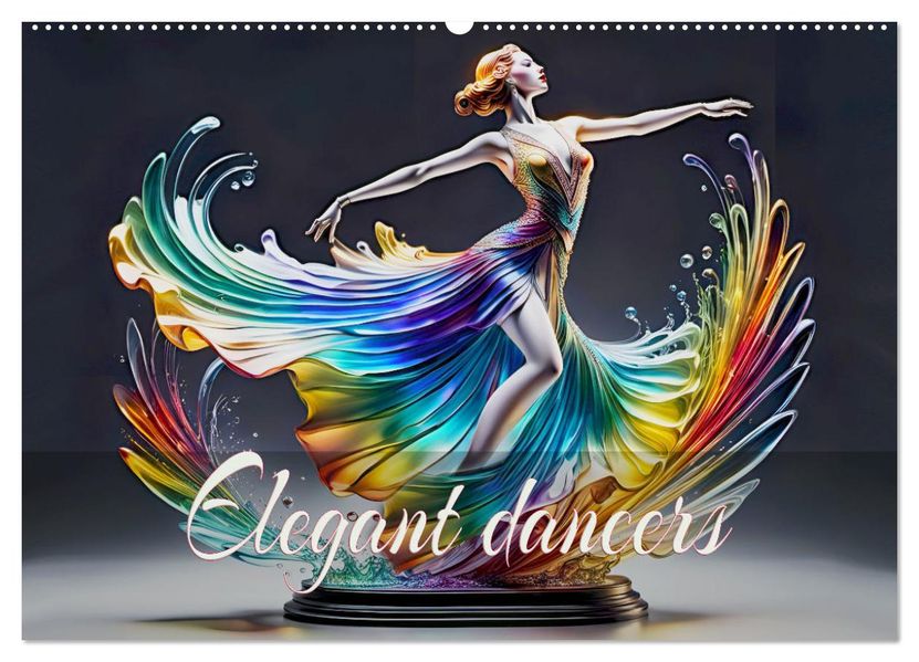 Elegant dancers (Wall Calendar 2027 DIN A2 landscape) CALVENDO 12 Month Wall Calendar