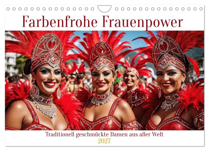 Farbenfrohe Frauenpower (Wandkalender 2027 DIN A4 quer) CALVENDO Monatskalender