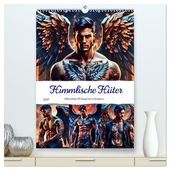 Himmlische Hüter (hochwertiger Premium Wandkalender 2027 DIN A2 hoch) Kunstdruck in Hochglanz