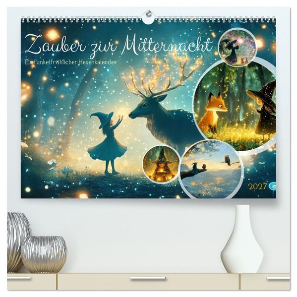 Zauber zur Mitternacht (hochwertiger Premium Wandkalender 2027 DIN A2 quer) Kunstdruck in Hochglanz