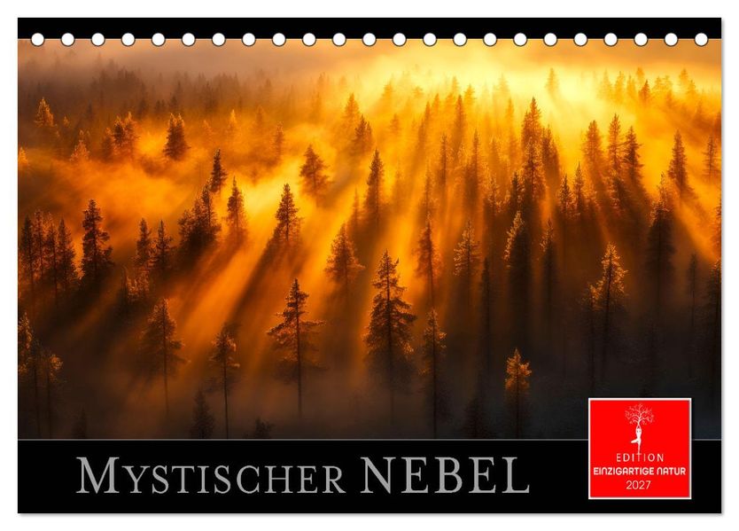 Mystischer Nebel (Tischkalender 2027 DIN A5 quer) CALVENDO Monatskalender