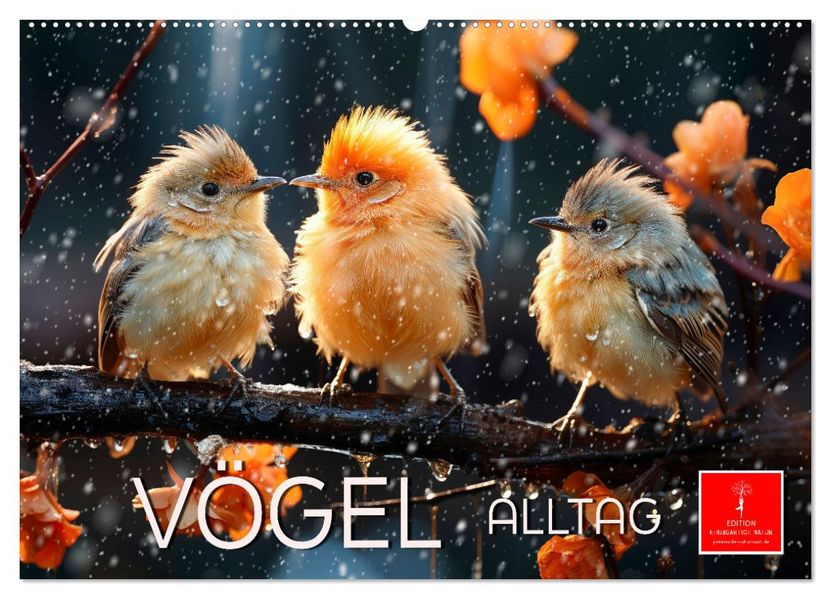 Vögel Alltag (Wandkalender 2027 DIN A2 quer) CALVENDO Monatskalender