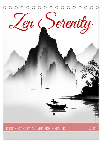 Zen Serenity (Desk Calendar 2027 DIN A5 portrait) CALVENDO 12 Month DeskCalendar
