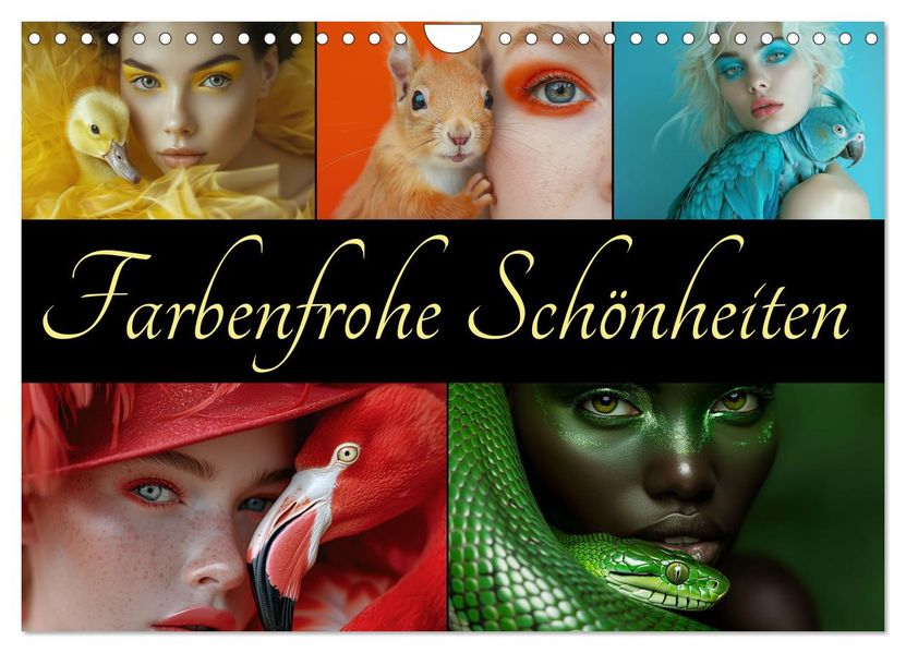Farbenfrohe Schönheiten (Wandkalender 2027 DIN A4 quer) CALVENDO Monatskalender