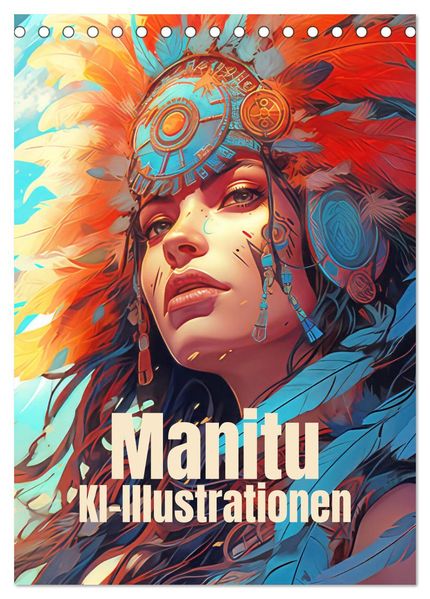 Manitu - KI-Illustrationen (Tischkalender 2027 DIN A5 hoch) CALVENDO Monatskalender