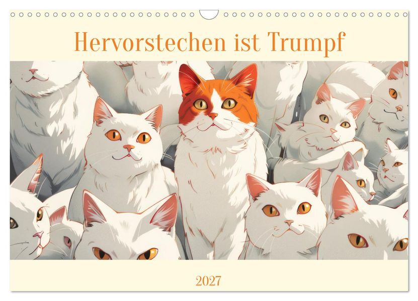 Hervorstechen ist Trumpf (Wandkalender 2027 DIN A3 quer) CALVENDO Monatskalender