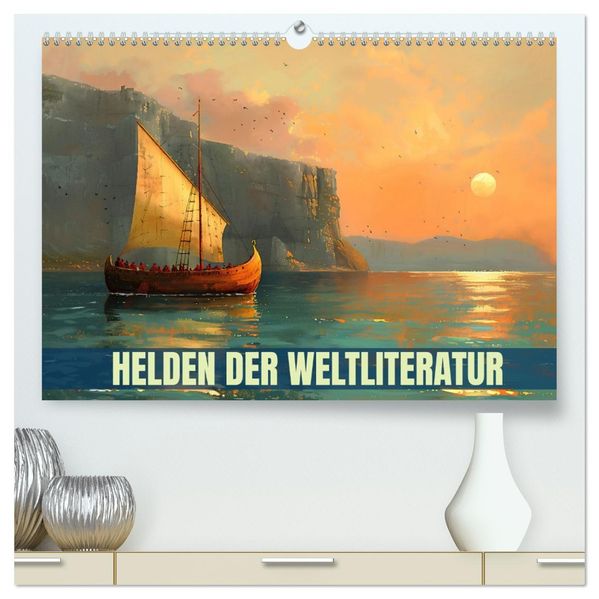 Helden der Weltliteratur (hochwertiger Premium Wandkalender 2027 DIN A2 quer) Kunstdruck in Hochglanz