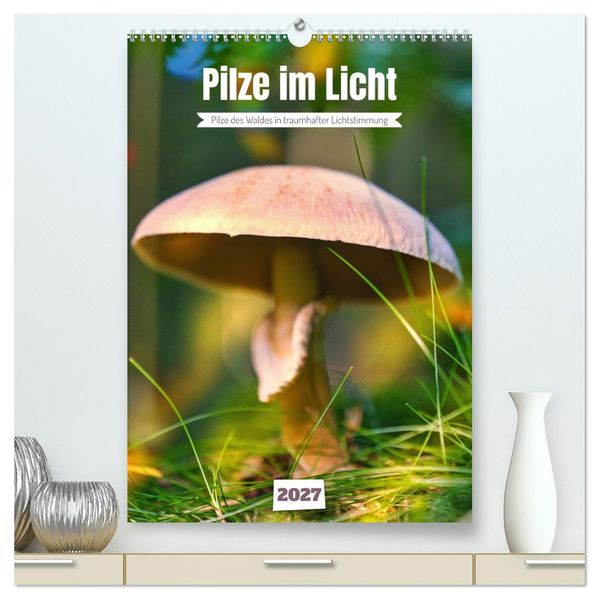 Pilze im Licht (hochwertiger Premium Wandkalender 2027 DIN A2 hoch) Kunstdruck in Hochglanz