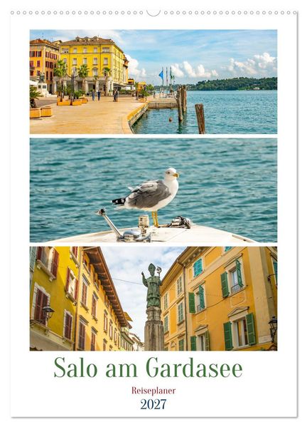 Salo am Gardasee - Reiseplaner (Wandkalender 2027 DIN A2 hoch) CALVENDO Monatskalender