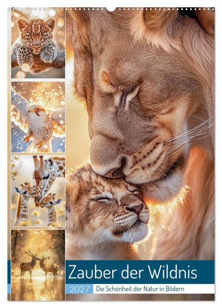 Zauber der Wildnis (Wandkalender 2027 DIN A2 hoch) CALVENDO Monatskalender