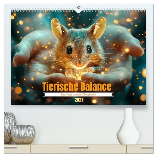 Tierische Balance (hochwertiger Premium Wandkalender 2027 DIN A2 quer) Kunstdruck in Hochglanz