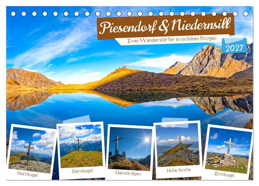 Piesendorf & Niedernsill (Tischkalender 2027 DIN A5 quer) CALVENDO Monatskalender