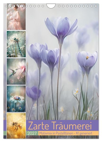 Zarte Träumerei (Wandkalender 2027 DIN A4 hoch) CALVENDO Monatskalender