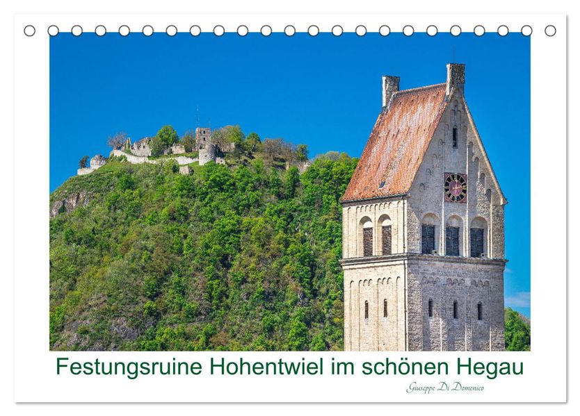 Festungsruine Hohentwiel im schönen Hegau (Tischkalender 2027 DIN A5 quer) CALVENDO Monatskalender