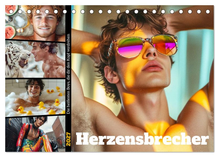 Herzensbrecher (Tischkalender 2027 DIN A5 quer) CALVENDO Monatskalender