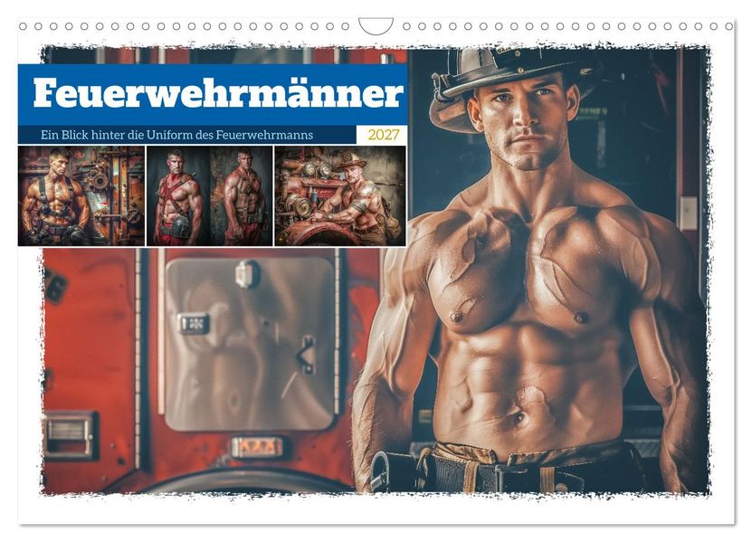 Feuerwehrmänner (Wandkalender 2027 DIN A3 quer) CALVENDO Monatskalender