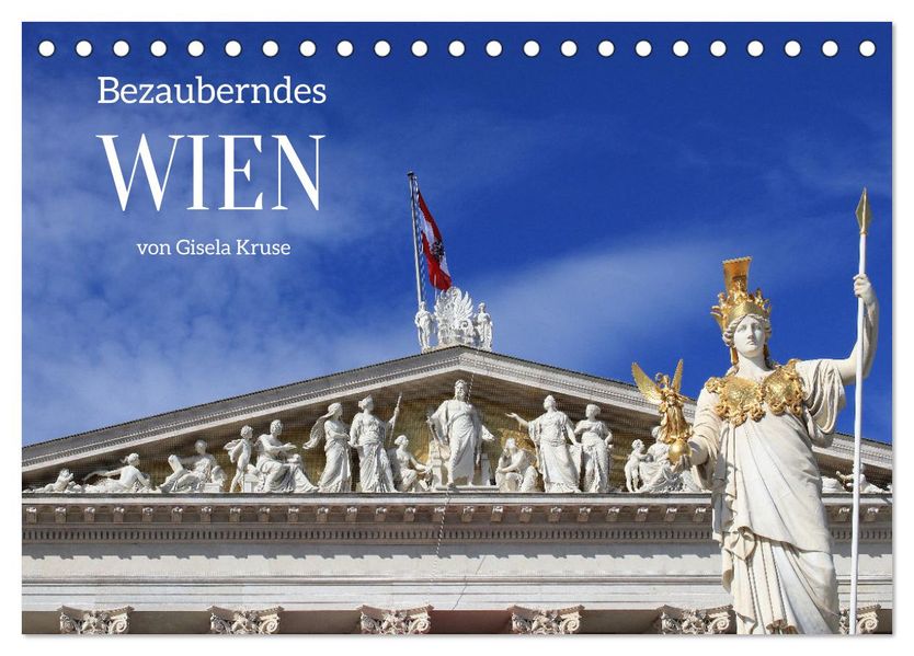 Bezauberndes Wien (Tischkalender 2027 DIN A5 quer) CALVENDO Monatskalender