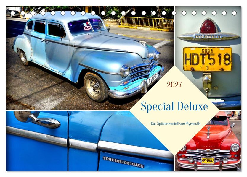 Special Deluxe - Das Spitzenmodell von Plymouth (Tischkalender 2027 DIN A5 quer) CALVENDO Monatskalender
