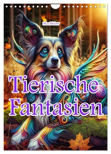 Tierische Fantasien (Wandkalender 2027 DIN A4 hoch) CALVENDO Monatskalender
