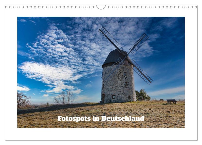 Fotospots in Deutschland (Wandkalender 2027 DIN A3 quer) CALVENDO Monatskalender