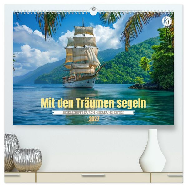 Mit den Träumen segeln (hochwertiger Premium Wandkalender 2027 DIN A2 quer) Kunstdruck in Hochglanz