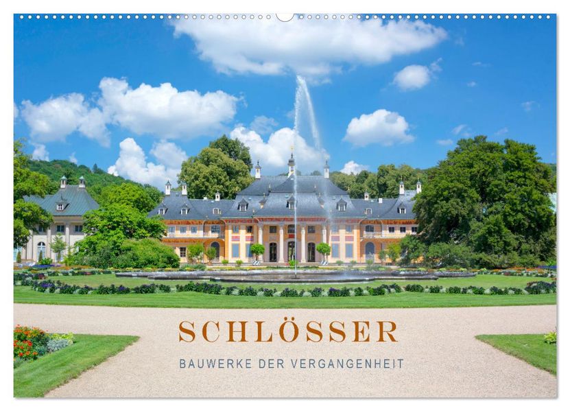 Schlösser - Bauwerke der Vergangenheit (Wandkalender 2027 DIN A2 quer) CALVENDO Monatskalender