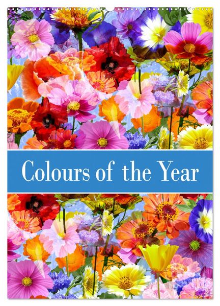 Colours of the Year (Wall Calendar 2027 DIN A2 portrait) CALVENDO 12 Month Wall Calendar