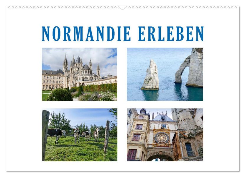 Normandie erleben (Wandkalender 2027 DIN A2 quer) CALVENDO Monatskalender