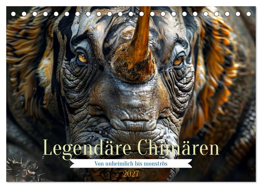 Legendäre Chimären - Von unheimlich bis monströs (Tischkalender 2027 DIN A5 quer) CALVENDO Monatskalender