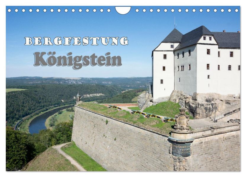 Bergfestung Königstein (Wandkalender 2027 DIN A4 quer) CALVENDO Monatskalender