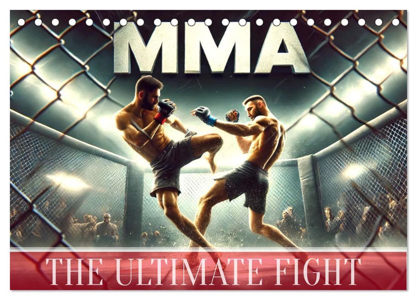 MMA UK - The ultimate fight (Desk Calendar 2027 DIN A5 landscape) CALVENDO 12 Month DeskCalendar