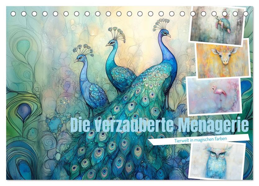 Die verzauberte Menagerie (Tischkalender 2027 DIN A5 quer) CALVENDO Monatskalender