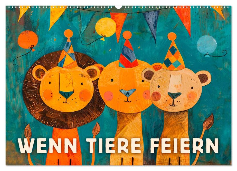 Wenn Tiere feiern (Wandkalender 2027 DIN A2 quer) CALVENDO Monatskalender