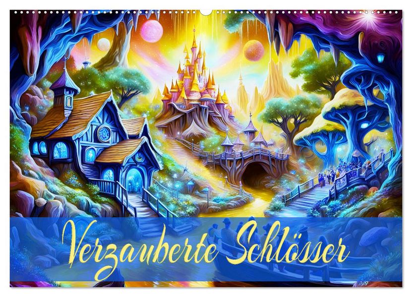 Verzauberte Schlösser (Wandkalender 2027 DIN A2 quer) CALVENDO Monatskalender