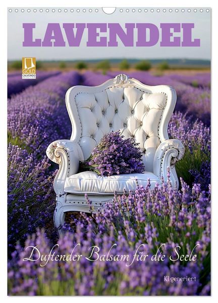 Lavendel (Wandkalender 2027 DIN A3 hoch) CALVENDO Monatskalender