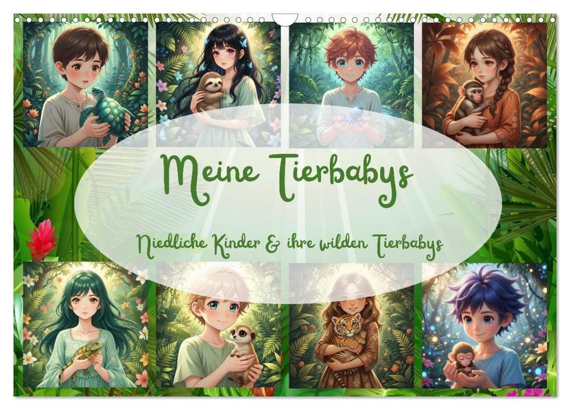 Meine Tierbabys (Wandkalender 2027 DIN A3 quer) CALVENDO Monatskalender