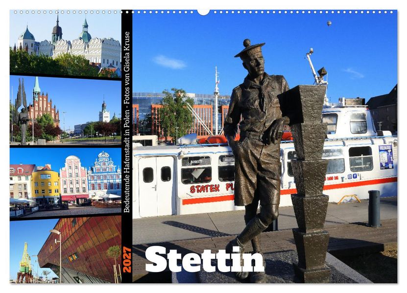 Stettin - Bedeutende Hafenstadt in Polen (Wandkalender 2027 DIN A2 quer) CALVENDO Monatskalender