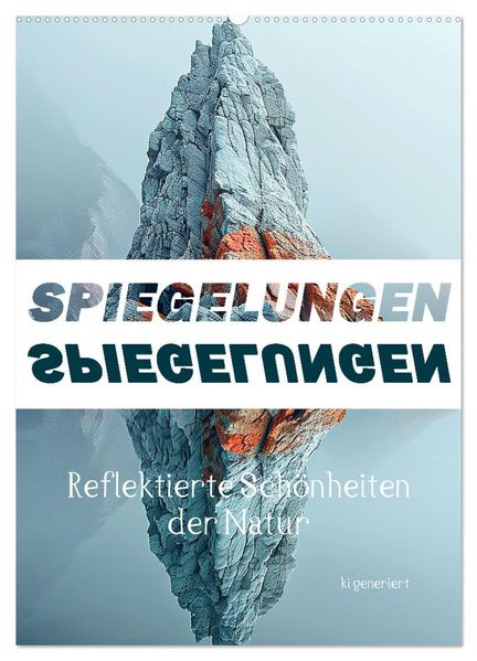 Spiegelungen - Reflektierte Schönheiten der Natur (Wandkalender 2027 DIN A2 hoch) CALVENDO Monatskalender