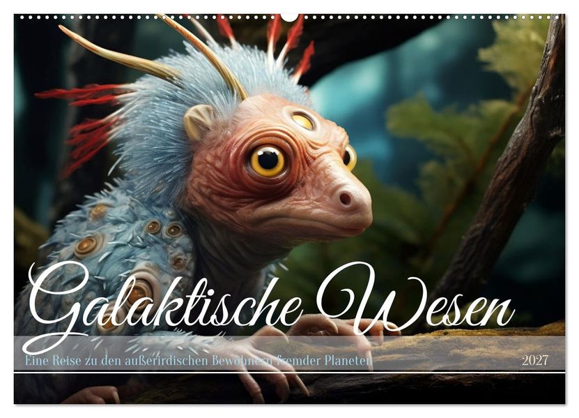 Galaktische Wesen (Wandkalender 2027 DIN A2 quer) CALVENDO Monatskalender