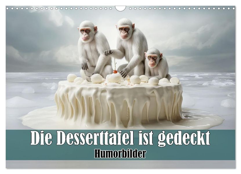 Die Desserttafel ist gedeckt - Humorbilder (Wandkalender 2027 DIN A3 quer) CALVENDO Monatskalender