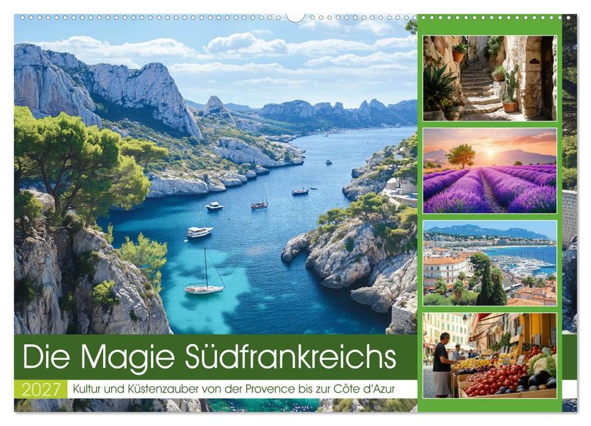 Die Magie Südfrankreichs (Wandkalender 2027 DIN A2 quer) CALVENDO Monatskalender