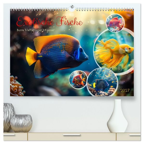 Exotische Fische (hochwertiger Premium Wandkalender 2027 DIN A2 quer) Kunstdruck in Hochglanz
