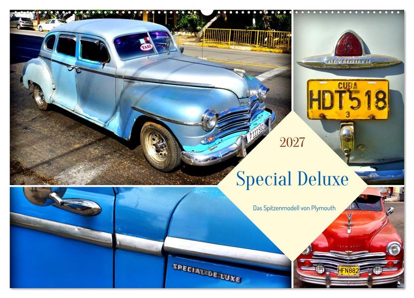 Special Deluxe - Das Spitzenmodell von Plymouth (Wandkalender 2027 DIN A2 quer) CALVENDO Monatskalender