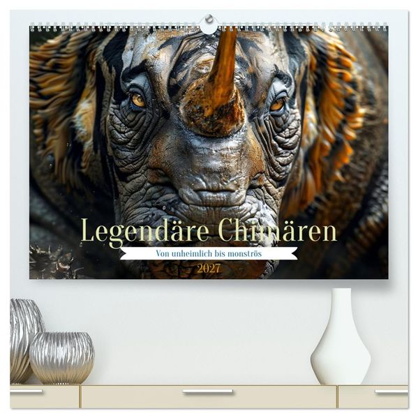Legendäre Chimären - Von unheimlich bis monströs (hochwertiger Premium Wandkalender 2027 DIN A2 quer) Kunstdruck in Hochglanz