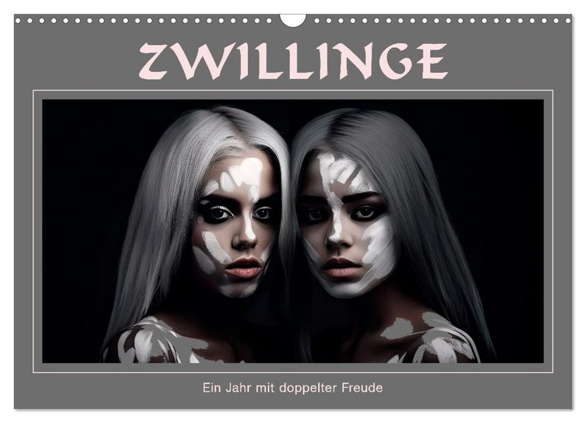Zwillinge - Ein Jahr mit doppelter Freude (Wandkalender 2027 DIN A3 quer) CALVENDO Monatskalender