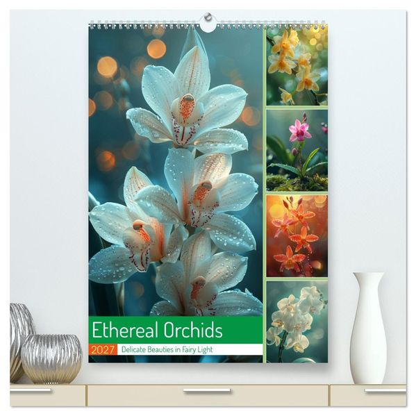 Ethereal Orchids (High Quality Premium Wall Calendar 2027 DIN A2 portrait)CALVENDO 12 Month Wall Calendar